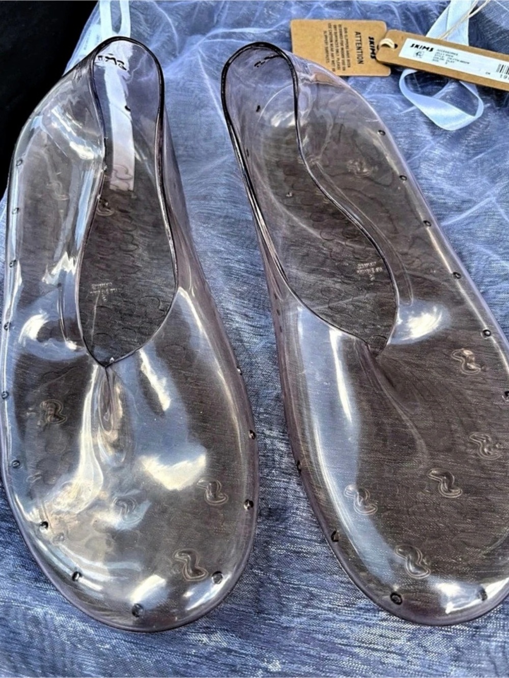 Skims Translucent Jelly Sandals